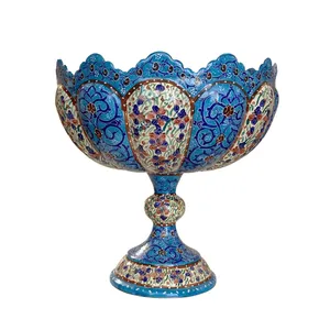 شکلات خوری میناکاری مسی مدل اسلیمی ختایی کد sh01