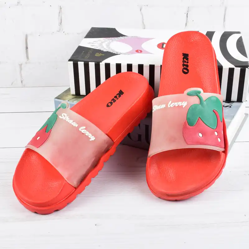 دمپایی زنانه کیتو مدل توت فرنگی