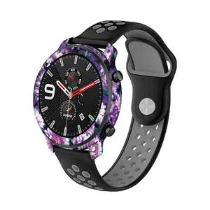 MAHOOT Purple-Flower Cover Sticker for Xiaomi Amazfit GTR 47mm Smartwatch