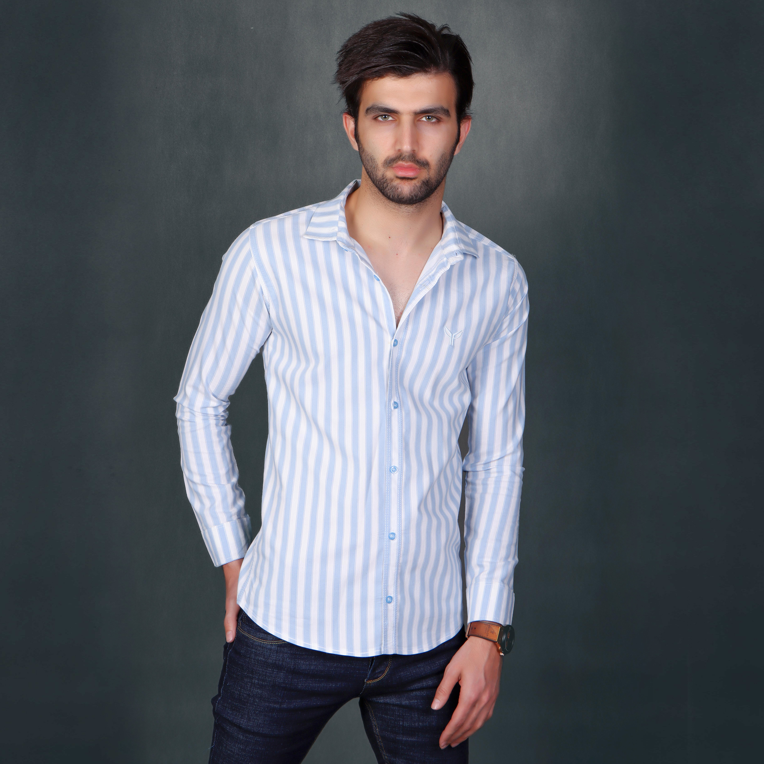 نکته خرید - قیمت روز پیراهن آستین بلند مردانه پیکی پوش مدل M02561 خرید
