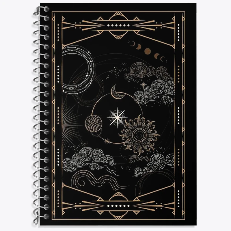 دفتر زبان 50 برگ خندالو مدل سه خط طرح Aesthetic کد N2411