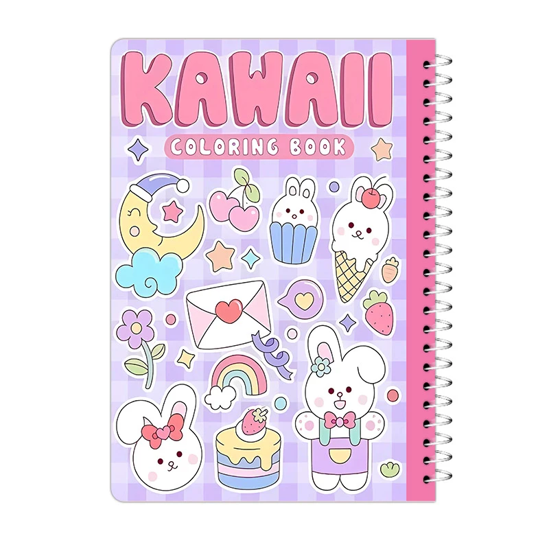 دفتر رنگ آمیزی 20 برگ آی چاپ مدل کاوایی طرح خرگوش کد 632