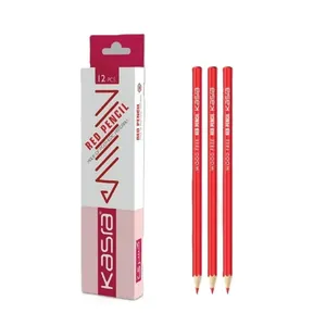مداد قرمز کسری با درجه سختی HB مدل نمناک مجموعه 12 عددی
