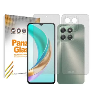 Panzer Glass Resistant model matte screen protector suitable for the Honor X6b mobile phone along with the back of the phone protector 