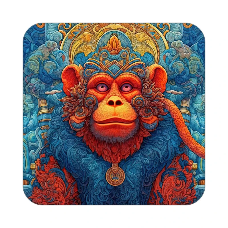 زیر لیوانی کاکتی طرح حیوانات رنگی مدل mp26398