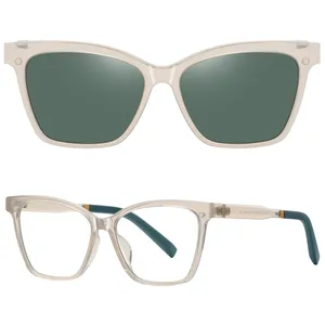  فریم عینک طبی مدل CG7704C690-P265 Polarized Double Switch به همراه کاور آفتابی