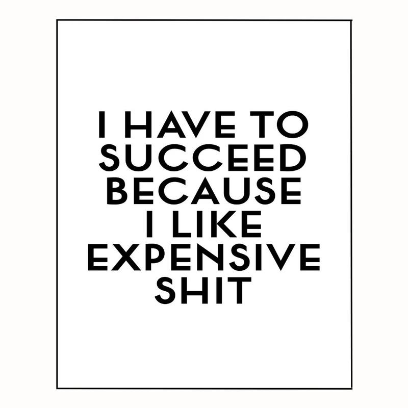 پوستر مدل من ملزم به موفقیت هستم