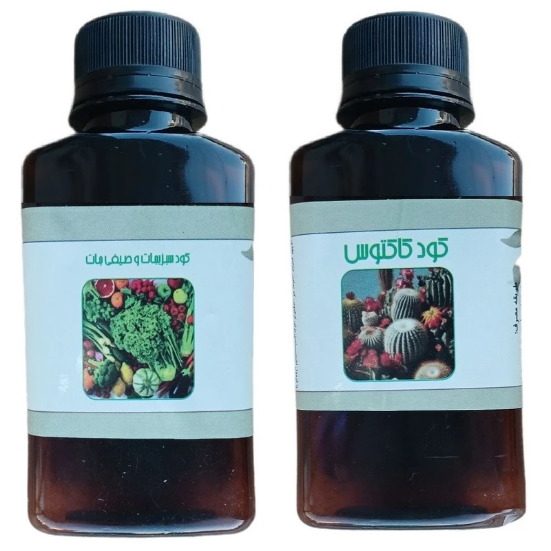 کود مایع سبزیجات و صیفی جات و کود کاکتوس مدل life drop حجم 110 میلی لیتر بسته 2 عددی