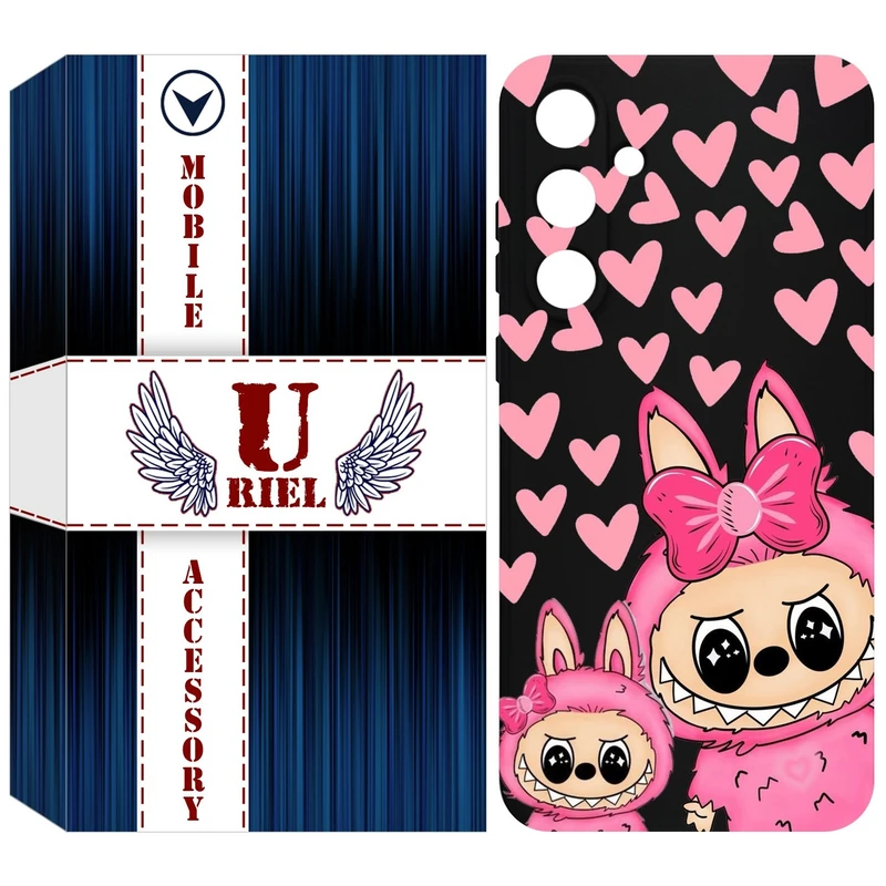 کاور یوریل مدل KSH کد 105 طرح عروسک لبوبو مناسب برای گوشی موبایل سامسونگ Galaxy S24 FE