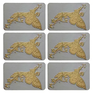 زیربشقابی طرح کلاسیک کد 8845 بسته 6 عددی 