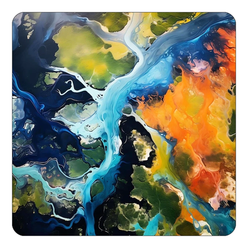 مگنت کاکتی طرح نقاشی رنگ روغن مدل mp70459