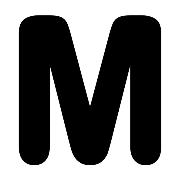 استیکر چوبی کودک مدل حروف انگلیسی کد MDF-M-M