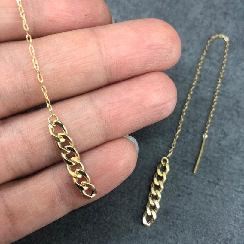 گوشواره طلا 18 عیار زنانه دوست خوب مدل dk495 -  - 8