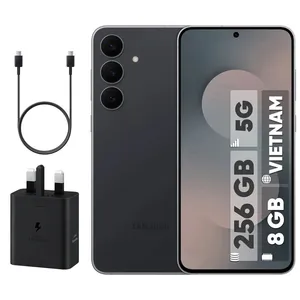 Samsung Galaxy S25 FE Dual SIM Storage 256GB And 8GB Mobile Phone - Vietnam - with 45W Samsung Charger and USB-C Charging Cable 1.8m Length