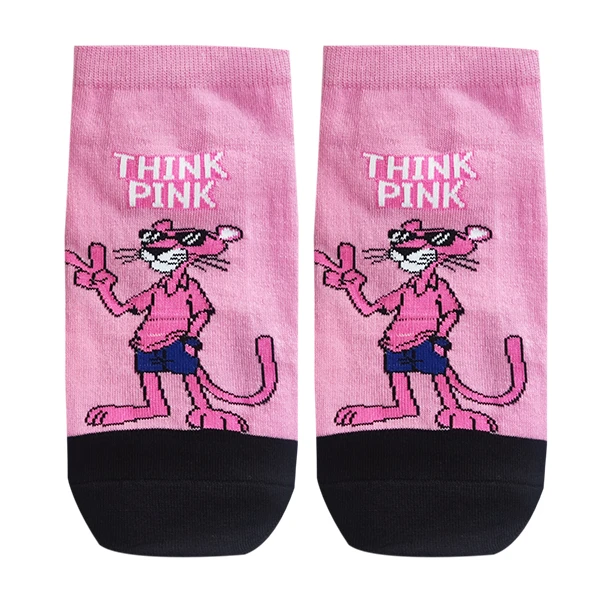 جوراب ساق کوتاه زنانه تن پوش هنگامه مدل پلنگ صورتی 