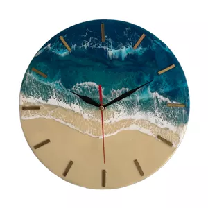 ساعت دیواری رزینی ساحل دریا مدل RSea301222