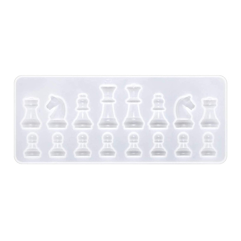 قالب رزین مدل نیمه مهره های شطرنج