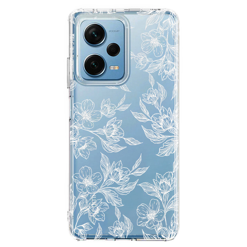 کاور مگافون طرح گل مدل C50-W مناسب برای گوشی موبایل شیائومی Poco X5 Pro