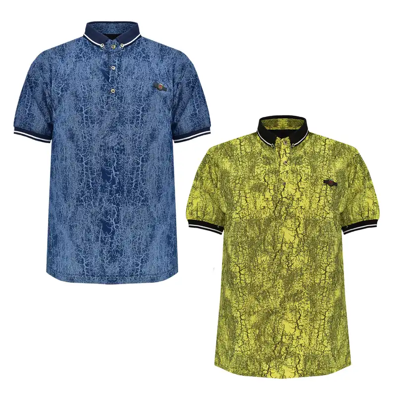 پولوشرت آستین کوتاه مردانه مدل M3163 مجموعه 2 عددی