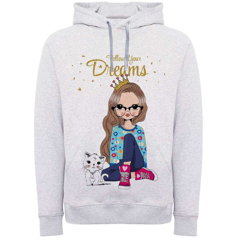 هودی زنانه مدل دخترعینکی A19