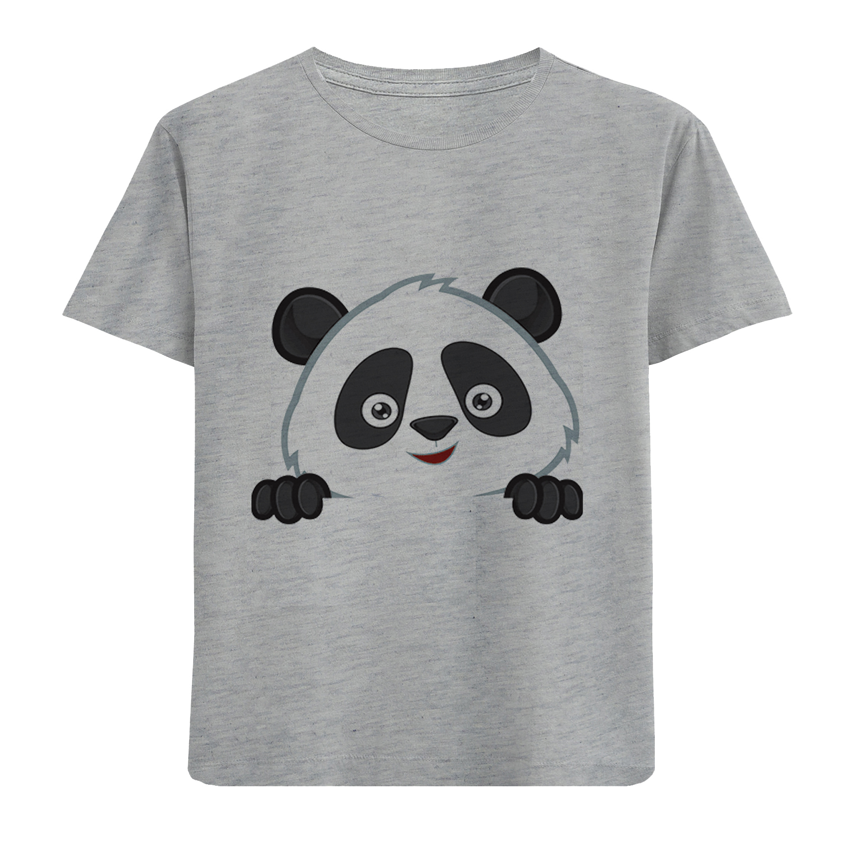 تی شرت آستین کوتاه دخترانه مدل بچه پاندا D317