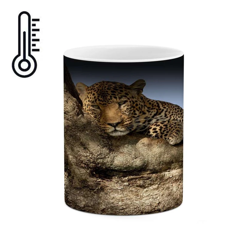 ماگ حرارتی کاکتی مدل پلنگ کد mgh15435