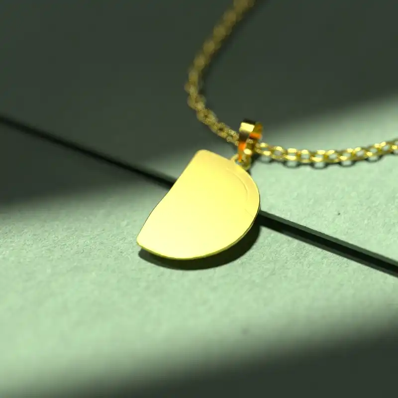 گردنبند طلا 18 عیار زنانه مدوپد مدل حرف D کد H3-1-1110