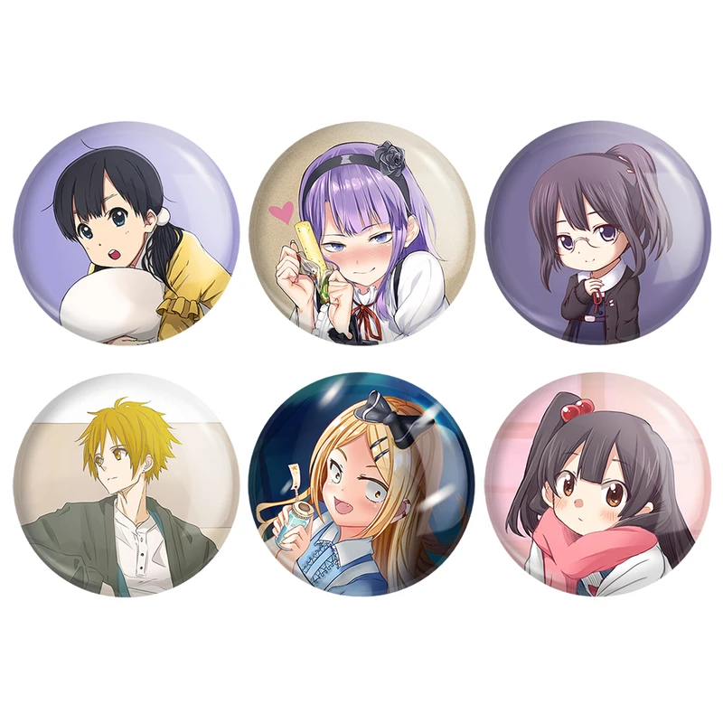 مگنت خندالو طرح انیمه داگاشی کاشی Dagashi Kashi کد 1379B مجموعه 6 عددی