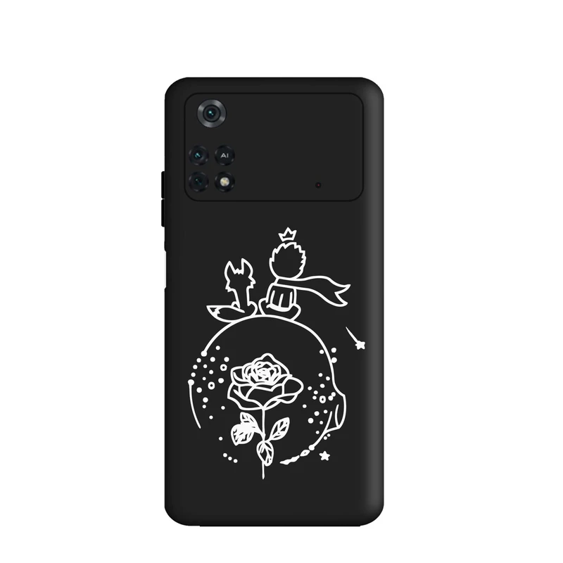 کاور قاب گارد طرح شازده کوچولو کد a2824 مناسب برای گوشی موبایل شیائومی Poco M4 Pro 4G