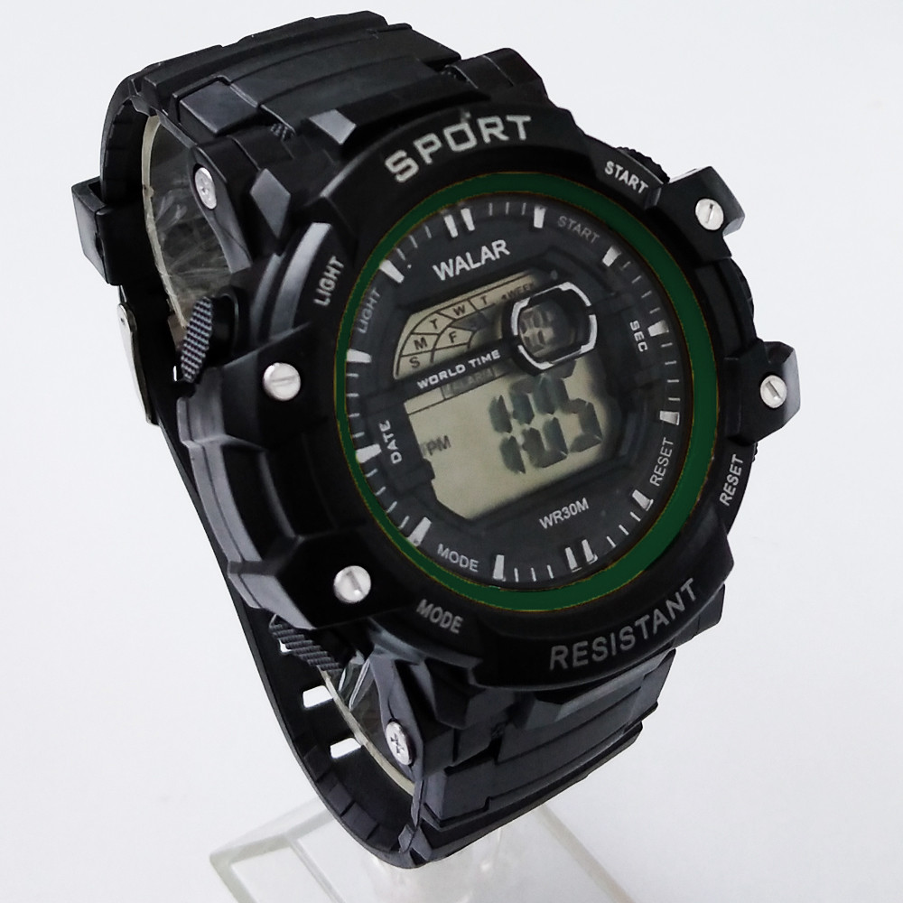 ساعت مچی دیجیتال پسرانه مدل ضدآب ورزشی اسپرت چراغدار کرنومتردار کد 50