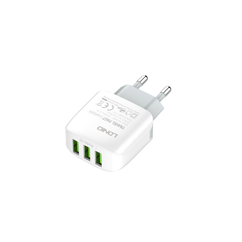 شارژر دیواری 17 وات الدینیو مدل A3312 به همراه کابل تبدیل USB-C