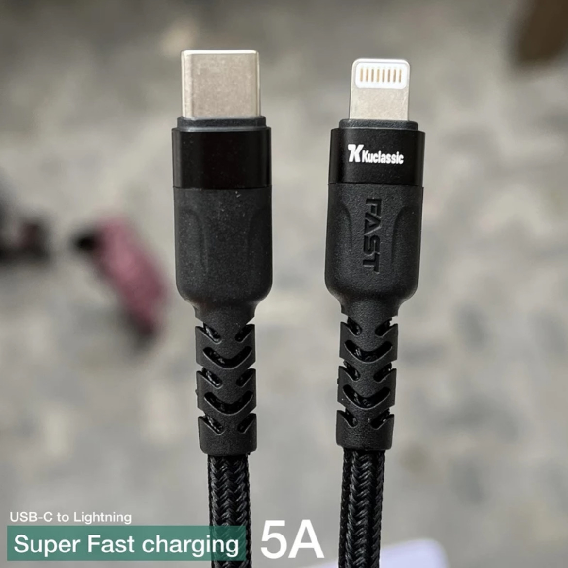 کابل تبدیل USB-C به لایتنینگ کوکلاسیک مدل iphone 13 pro max طول 1 متر