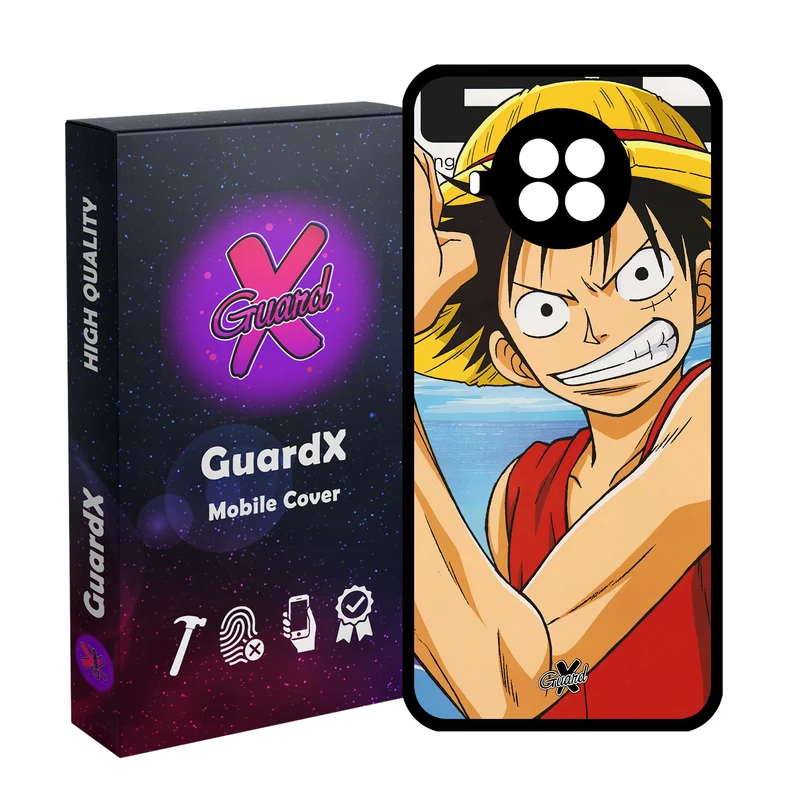 کاور گارد ایکس طرح Luffy Anime مدل Glass10593 مناسب برای گوشی موبایل شیائومی  MI 10T Lite/Redmi Note 9 Pro 5G/10I 5G