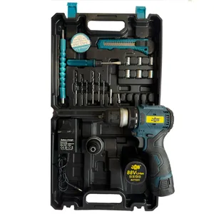 پیچ گوشتی شارژی دو کاره براشلس جاب مدل JB-7600 مجموعه 30 عددی