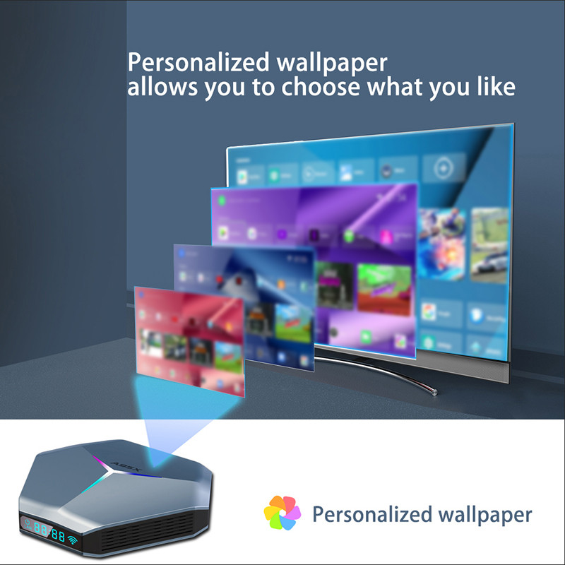 اندروید باکس آ‌95‌ایکس مدل   F4 4/128 GB به همراه ریموت کنترل ایرماوس