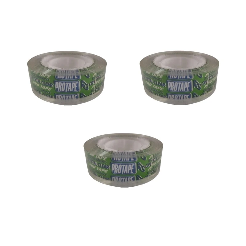 چسب نواری کریستال کلیر مدل protape عرض 1.7سانتی متر بسته 3 عددی