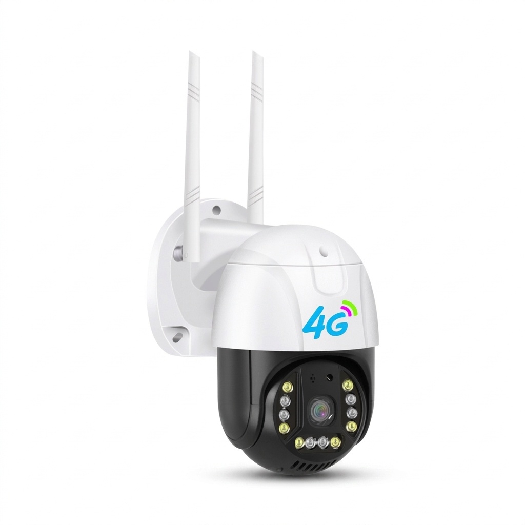 دوربین مداربسته تحت شبکه 2 مگاپیکسل با اتصال سیم‌کارت و Wi-Fi، قابلیت چرخش افقی و عمودی، دید در شب رنگی تا 35 متر، تشخیص حرکت و مکالمه دوطرفه