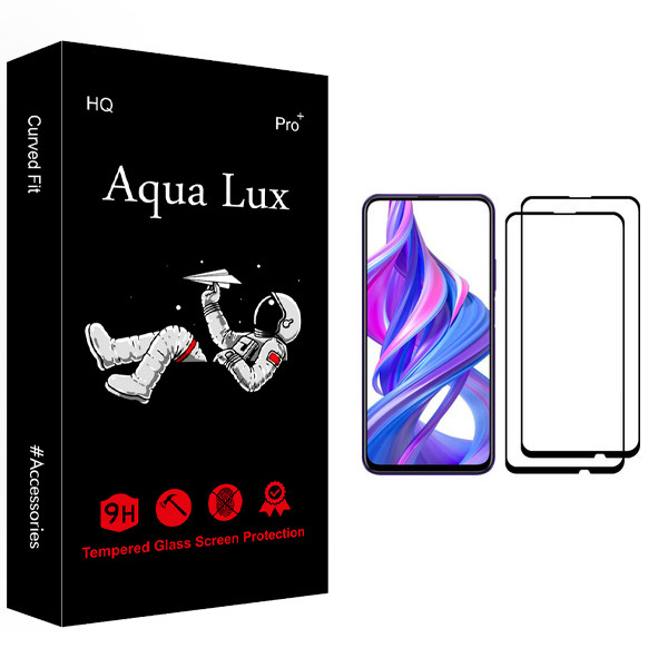 محافظ صفحه نمایش آکوا لاکس مدل +Pro مناسب برای گوشی موبایل آنر 9X Pro بسته دو عددی