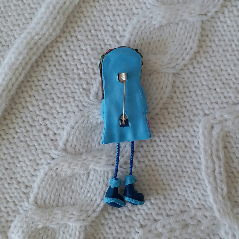 سنجاق سینه زنانه مدل گل کاکتوس کد SS103