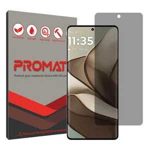 Promate Resistant model privacy screen protector suitable for Motorola Edge 50 mobile phone