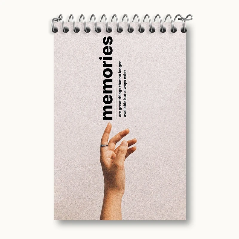 دفتر یادداشت 50 برگ خندالو مدل Memories کد F1033