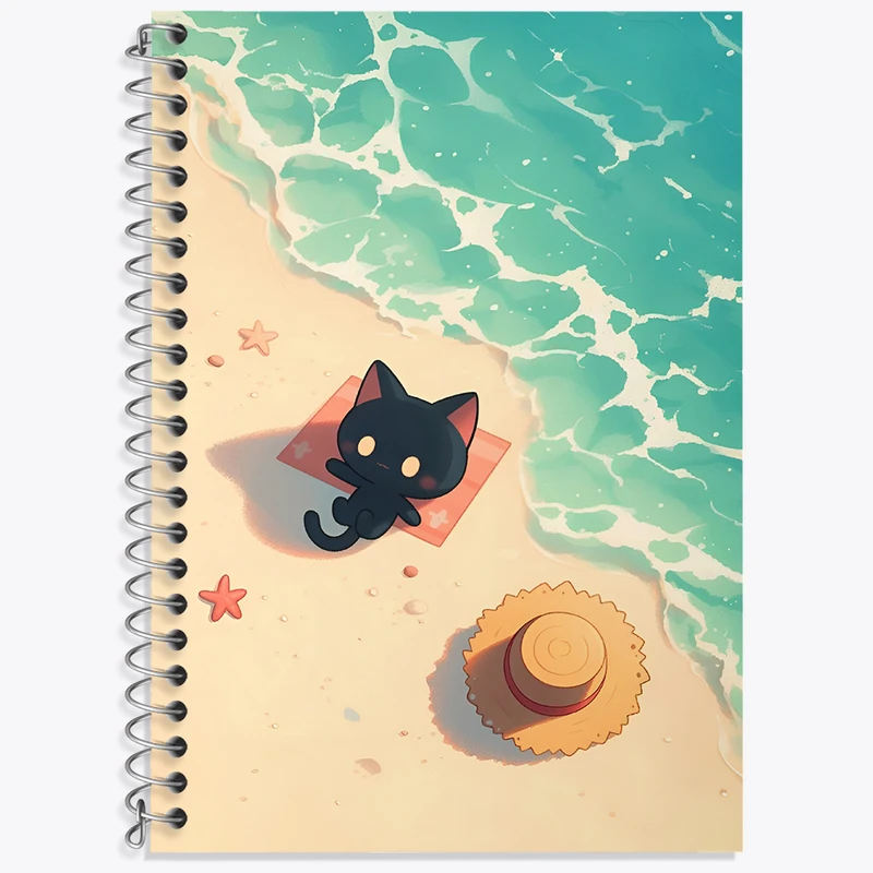 دفتر لغت 50 برگ خندالو طرح گربه کیوت کد N4409