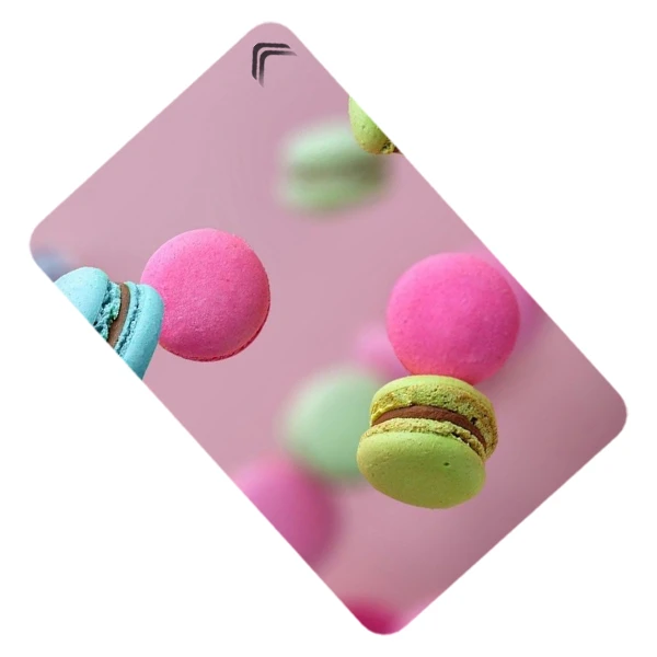 استیکر کارت طرح ماکارون مدل CAC752-K-G1-182