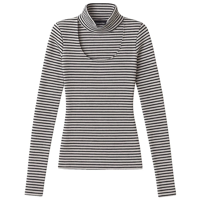 بلوز آستین بلند یقه گرد زنانه جنیفر مدل J-3406