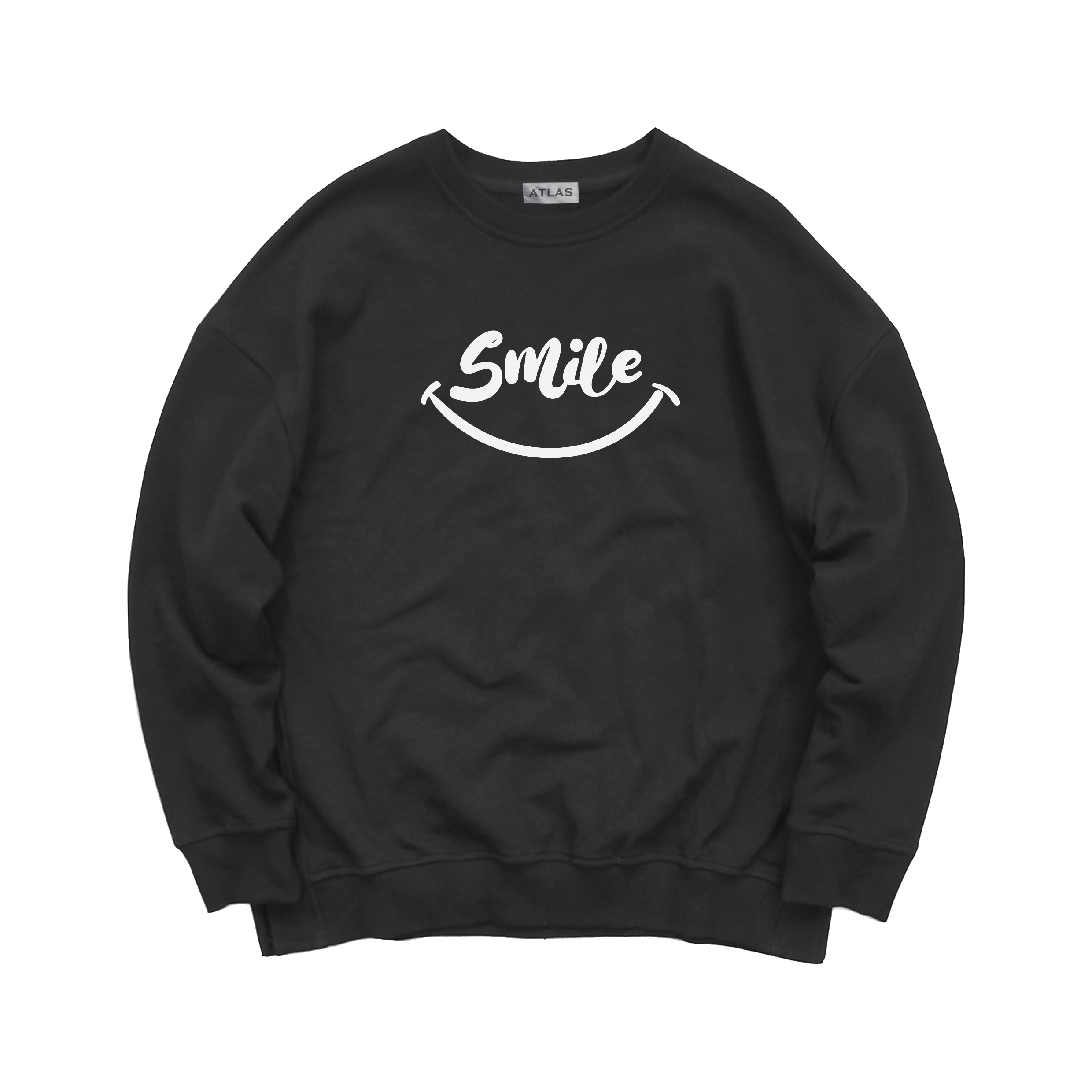 سوییشرت پسرانه مدل SMILE کد SW006 رنگ مشکی