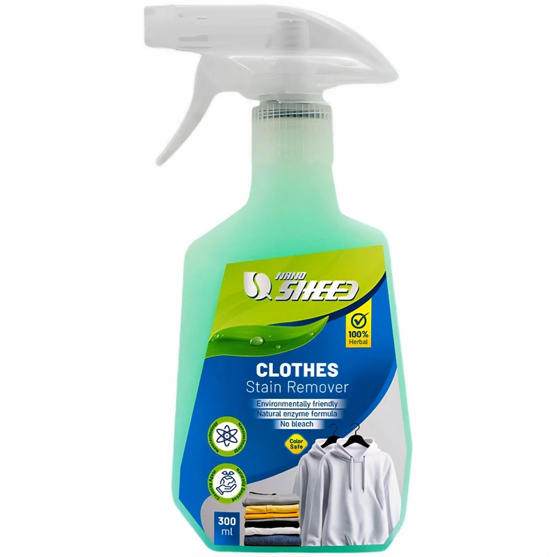 اسپری لکه بر لباس نانوشید مدل clothes stain remover حجم 300 میلی لیتر