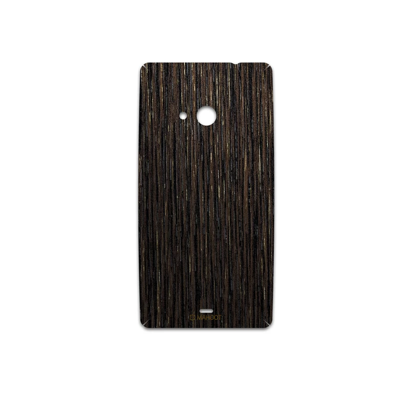 برچسب پوششی ماهوت مدل Dark-Gold-Stripes-Wood مناسب برای گوشی موبایل مایکروسافت Lumia 535