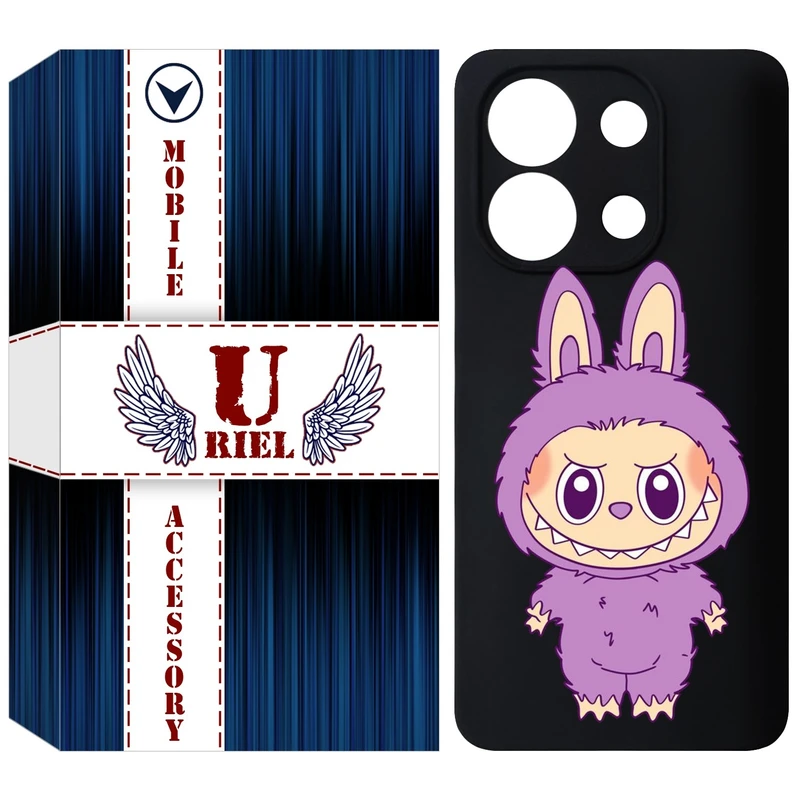 کاور یوریل قاب مدل KSH کد 150 طرح عروسک لبوبو مناسب برای گوشی موبایل شیائومی Redmi Note 13 4G