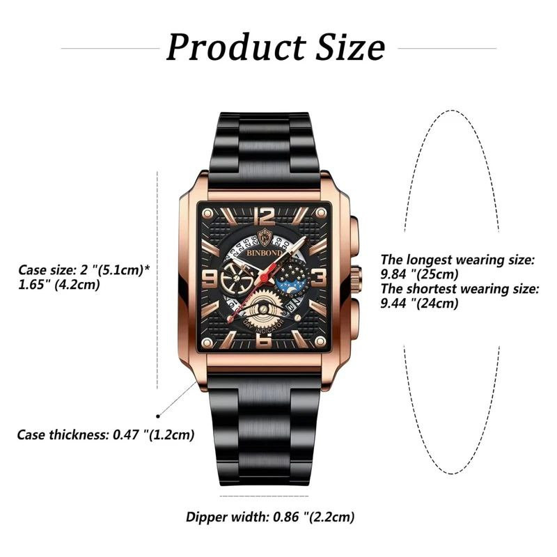 ساعت مچی عقربه‌ای مردانه کوارتز بین باند مدل تک موتور کد 01