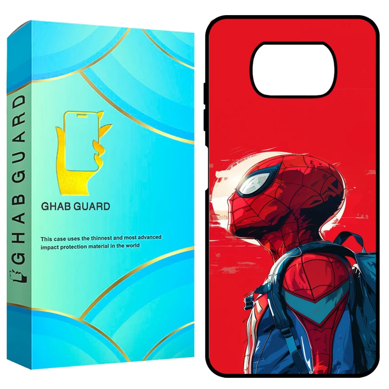 کاور قاب گارد طرح اسپایدر من مدل GCHPX3 مناسب برای گوشی موبایل شیائومی Poco X3 / X3 NFC / X3 Pro